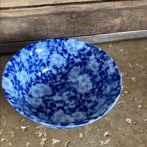 Vintage Victoria Ware Ironstone Bowl
Staffordshire England Floral Vibrant Blue